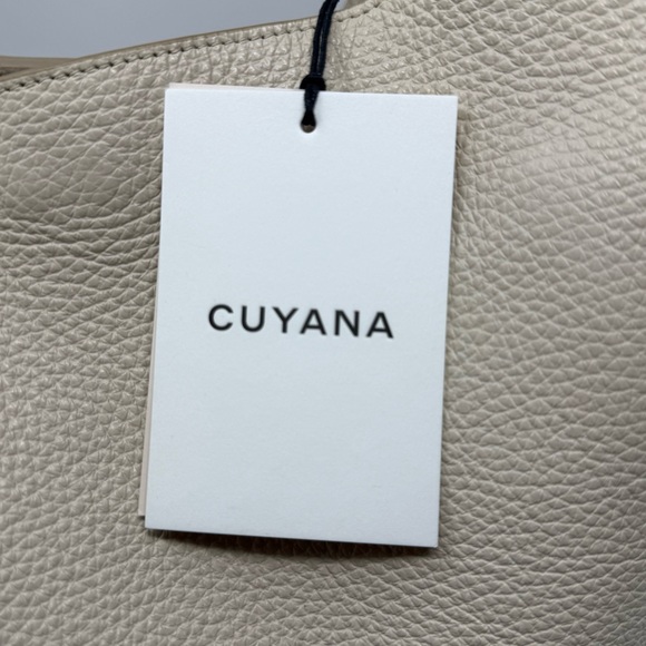 NWT CUYUNA Oversized Double Loop Bag | Ecru Leather - Picture 13 of 14